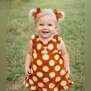 Sara Lynn Togs University of Texas Longhorn Football Dress Bloomer Campus Set